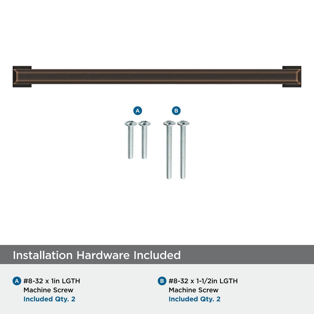 Oil-Rubbed Bronze 10-1/16 Inch Modern Cabinet Bar Pull