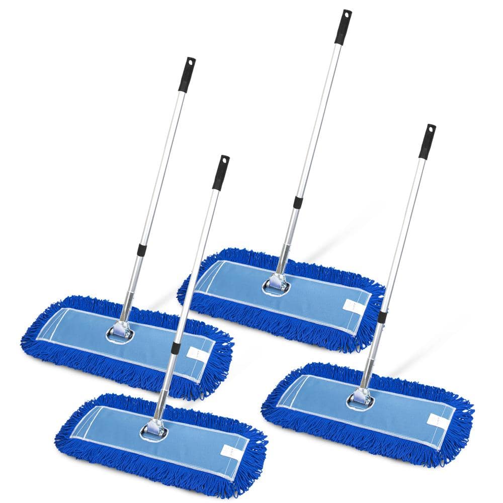 "All-In-One 24 in. Microfiber Dust Mop Set With 72"" Telescopic Handle (4-Pack)" price history on PriceWatchPro