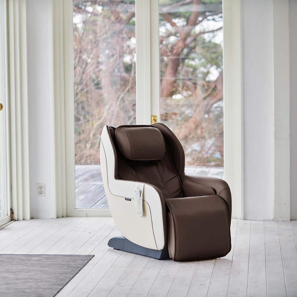 Espresso Faux Leather Heated Zero Gravity Massage Chair
