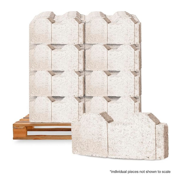 12 in. x 2 in. x 5.25 in. Straight Picket Limestone Concrete Edger (224-Pieces/220 sq. ft./Pallet)