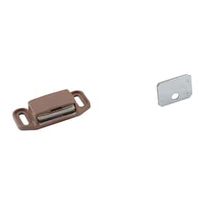 Plastic Tan Magnetic Catch with Steel Strike