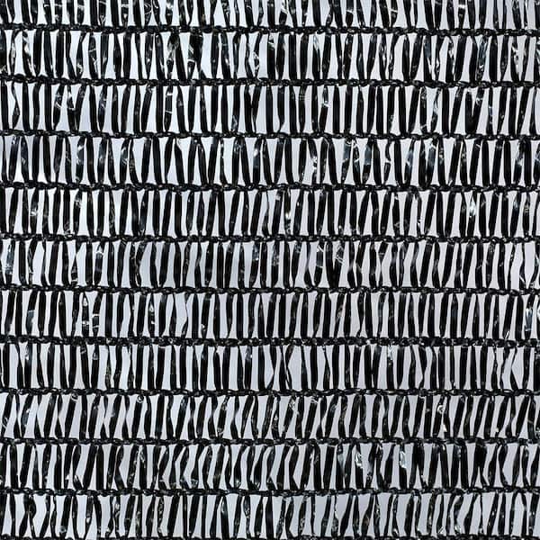 Shatex 6 ft. x 12 ft. 50% Sun-Block Shade Cloth Net Mesh Shade with Clips for Garden Patio and Plants, Black