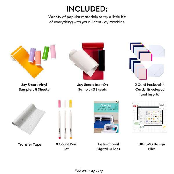 Cricut Joy Deluxe 40+ Piece Cutting Machine Accessories Bundle
