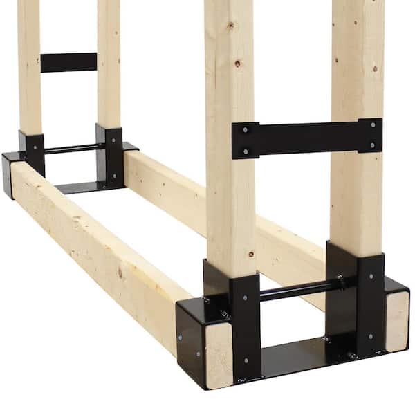 Sunnydaze Decor Sunnydaze Adjustable Steel Log Rack Brackets with Accessory Kit (3-Sets)