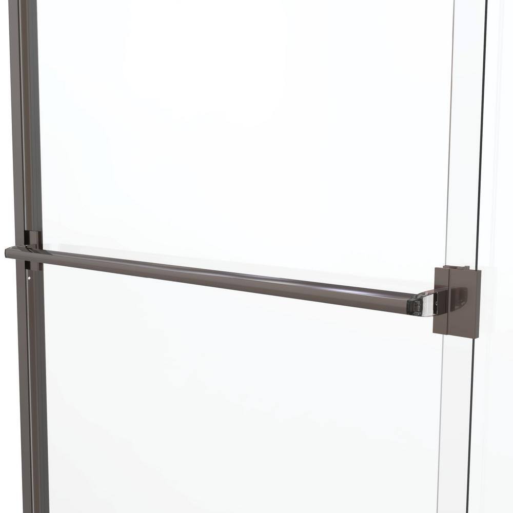 Classic Oil Rubbed Bronze Semi-Frameless Sliding Shower Door