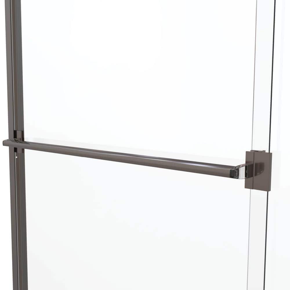 Classic Oil Rubbed Bronze Semi-Frameless Sliding Shower Door