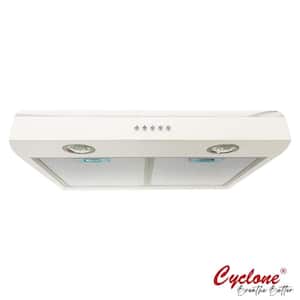 Classic 24 in. 300 CFM Undermount Range Hood with LED Light in White