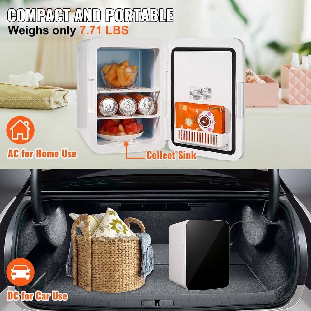 Compact Black 10L Smart Mini Fridge with Dual Modes