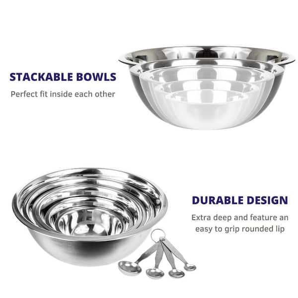 Choice 8 Qt. Heavy Weight Stainless Steel Mixing Bowl