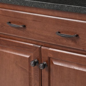 Huntingdon Collection 3 3/4 in. (96 mm) Brushed Oil-Rubbed Bronze Traditional Cabinet Arch Pull