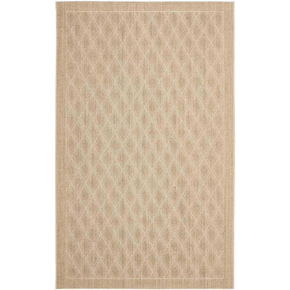 Safavieh Palm Beach 9  X 12  Power Loomed Sisal and Jute Rug in Sand