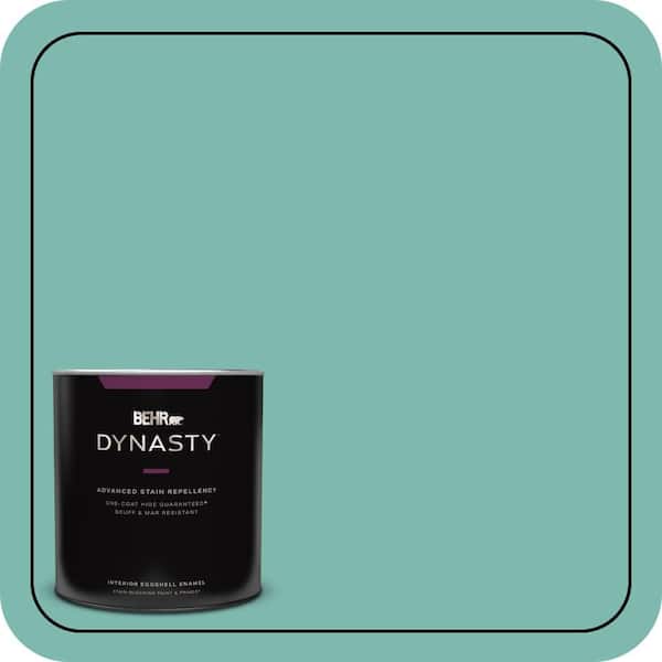 BEHR DYNASTY 1 qt. #490D-5 Winter Surf Eggshell Enamel Interior Stain-Blocking Paint and Primer