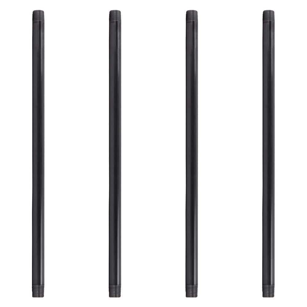 1 in. x 30 in. Black Industrial Steel Grey Plumbing Pipe (4-Pack) price history on PriceWatchPro