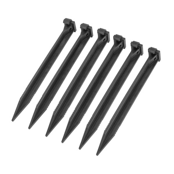 Vigoro 9 in. Plastic Outdoor Stakes (6-Pack)