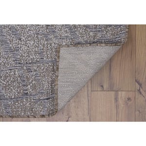 6 ft. 6 in. x 9 ft. 6 in. Light Grey and Grey Daylight Indoor Outdoor Reverb Area Rug