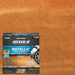 Rust-Oleum RockSolid 80 oz. Gunmetal Metallic Garage Floor Kit (2-Pack)  299743 - The Home Depot