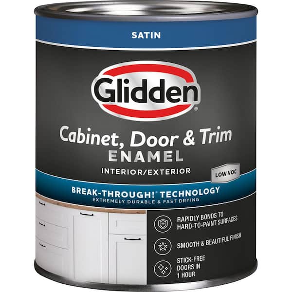 Glidden 1 qt. PPG1124-4 Light Sage Satin Door, Trim and Cabinet