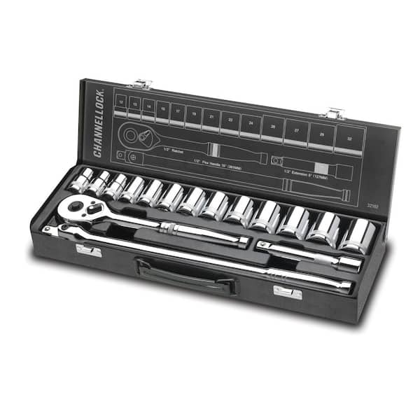 Channellock 1/2 in. 6-Point Metric Socket Set