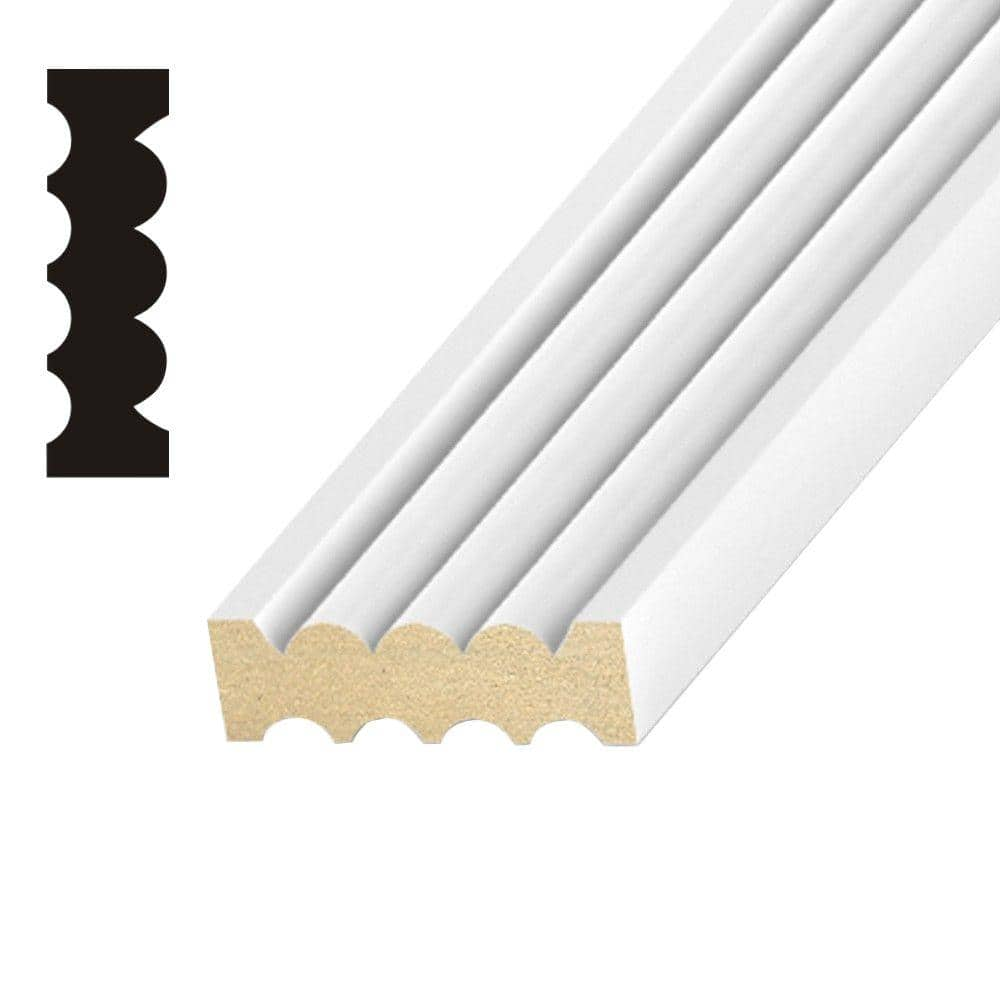 Kelleher Flute and Reed 11/16 in. x 2-1/4 in. MDF Casing MDF027A - The ...