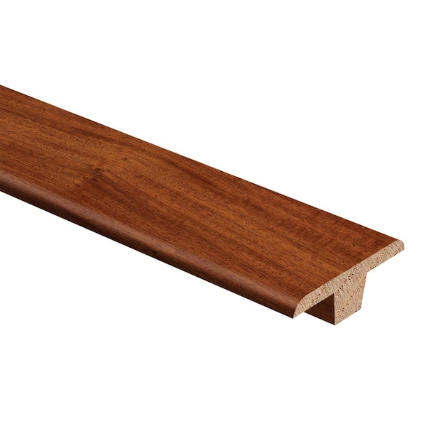 Zamma Santos Mahogany Matte Finish 3/8 in. Thick x 1-3/4 in. Wide x 94 in. Length Hardwood T-Molding