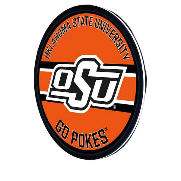 Evergreen Oklahoma State University 15 in. Round Plug-in LED Lighted Sign