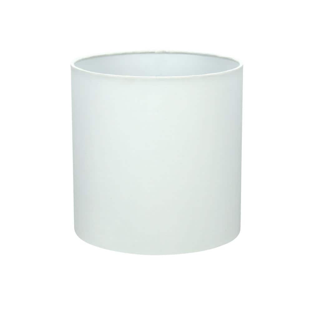 8-Inch Off-White Cotton Drum Lamp Shade