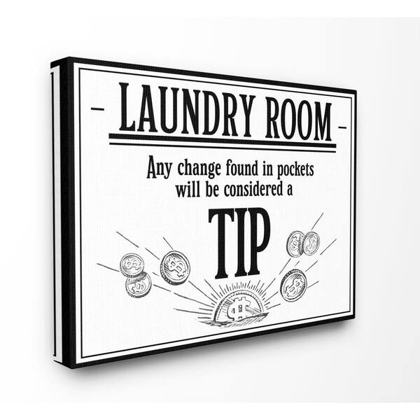 Stupell Industries Laundry Room Tips Funny Bathroom Word Design By The Saturday Evening Post Canvas Abstract Wall Art 40 In X 30 In Wrp 1407 Cn 30x40 The Home Depot