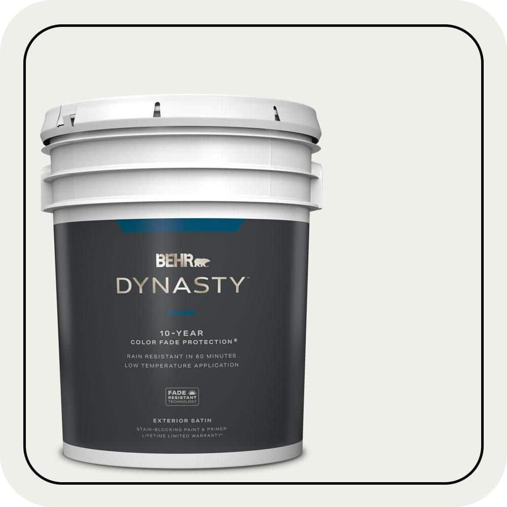 5 gal. Designer Collection #DC-004 Winter White Satin Enamel Exterior Stain-Blocking Paint & Primer price history on PriceWatchPro