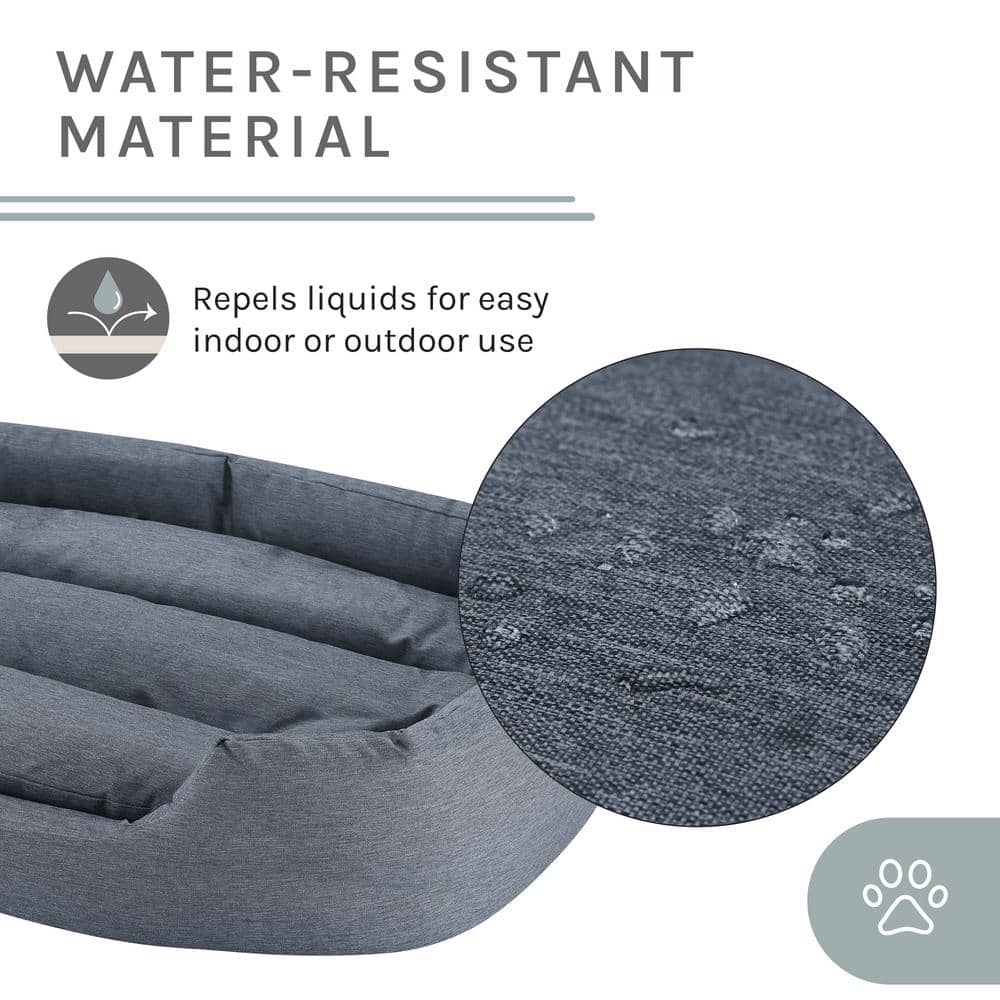 Missy Small Navy Blue Round Outdoor Pet Bed