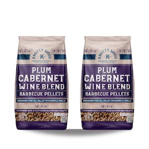 20 lbs. 100% Plum and Cabernet Wine Blend Almond Wood Pellets (2-Pack)