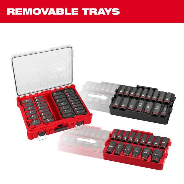 Milwaukee 3/8 in. & 1/4 in. Drive SAE/Metric Ratchet w/Socket Set
