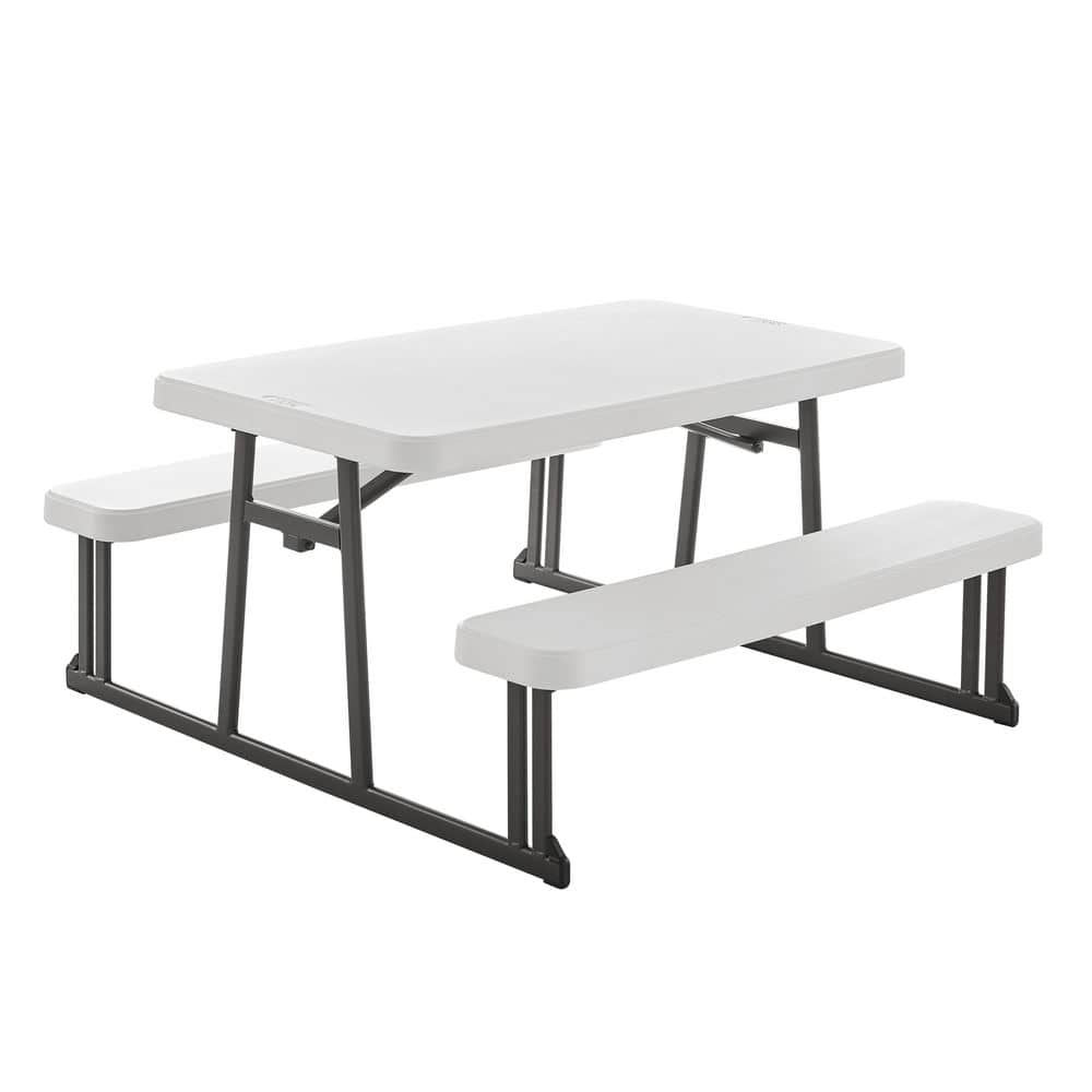 HDX Kids 1 Piece Almond & Bronze Resin Top Indoor/Outdoor Portable