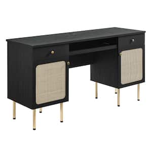 Chaucer 55.5 in. Office Desk in Black