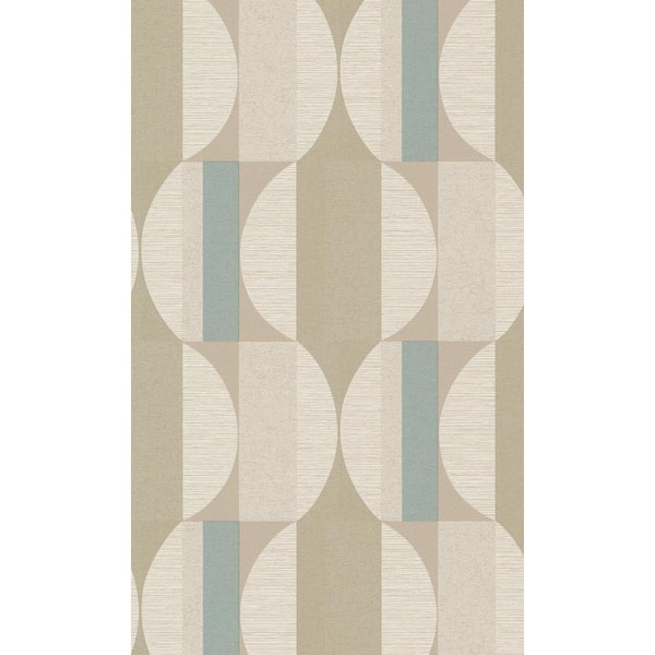 Walls Republic Aqua Geometric All Over Printed Non-Woven Paper Non-Pasted Textured Wallpaper 57 sq. ft.