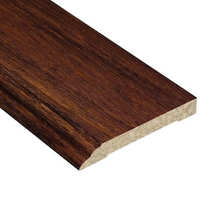 Strand Woven Sapelli 1/2 in. Thick x 3-1/2 in. Wide x 94 in. Length Bamboo Wall Base Molding