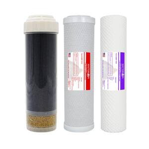 Replacement Filter Set for 3 Stage Under the Counter System -Reducing Water-Soluble Heavy Metals