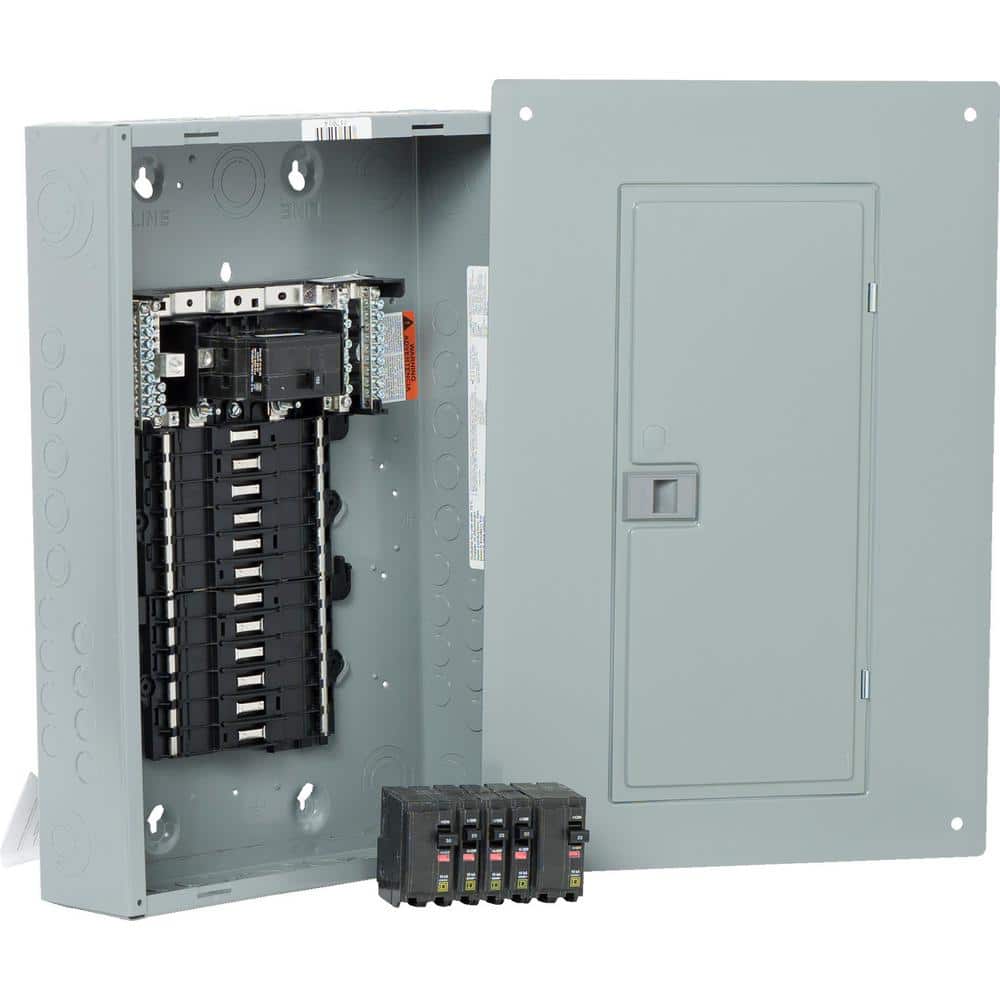 Square D 100-Amp Main Breaker Load Center Outdoor Panel Box 24-Circuit 24-Space 