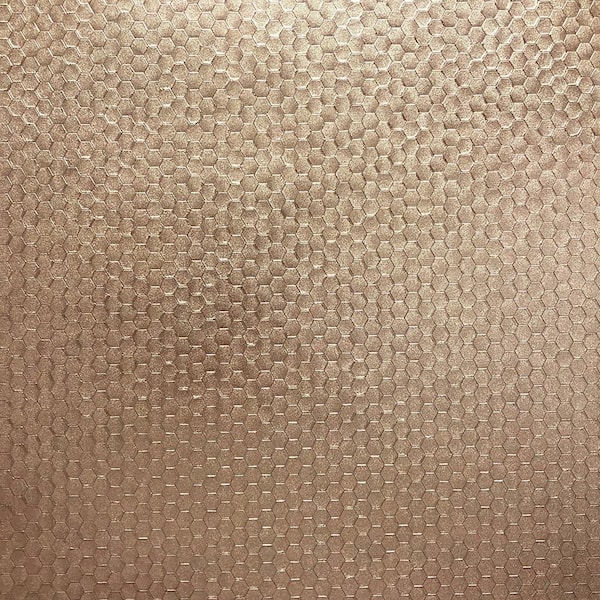 Brewster Geometrics Rose Gold Wallpaper Sample