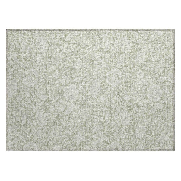 Chantille Machine Washable Indoor/Outdoor Abstract ACN2572 Celery 2 ft. x 3 ft. Accent Rug