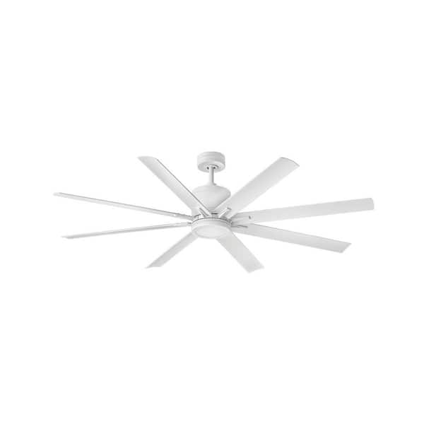 HINKLEY Hinkley Vantage 6-Speed Indoor/Outdoor Ceiling Fan with Light, Matte White