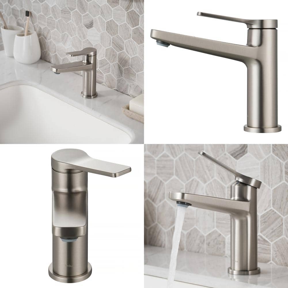 Indy Spot-Free Stainless Steel Slim Bathroom Faucet