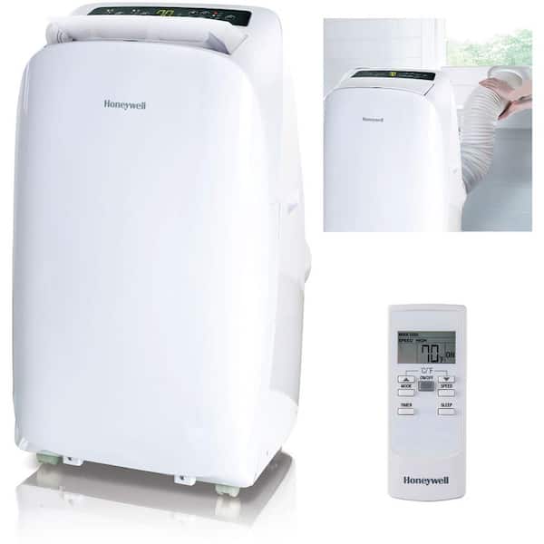 Honeywell HL Series 12,000 BTU, 115-Volt Portable Air Conditioner with Dehumidifier and Remote Control in White