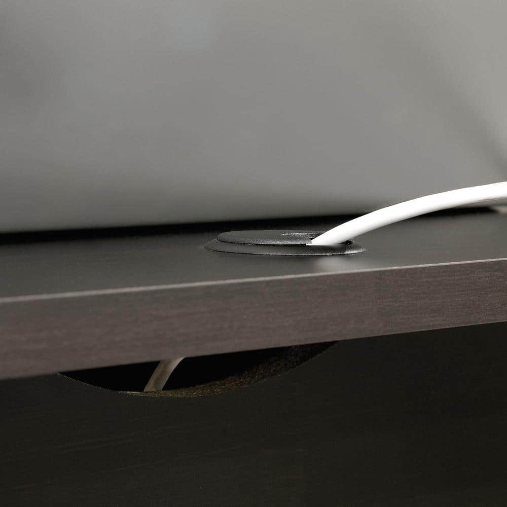 Estate Black L-Shaped Executive Desk with File Drawer