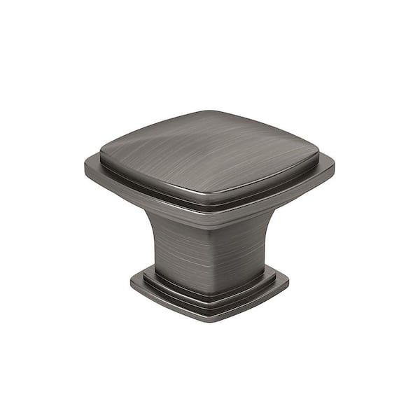 Charlemagne Collection 1-1/4 in. (31 mm) Classic Antique Nickel Square Cabinet Knob