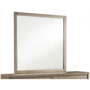 Medium Square Gray Classic Mirror (40 in. H x 40 in. W)