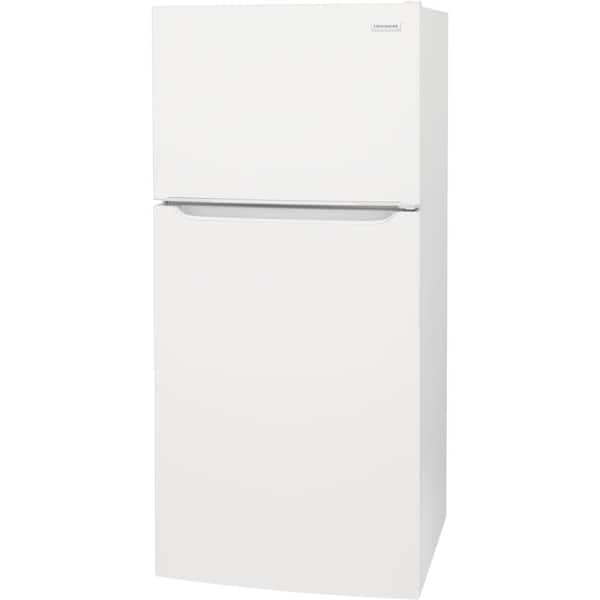 white frigidaire top freezer refrigerator