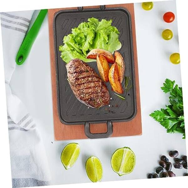 12.2 x 7.48 in Grill Pan with Handles for Even Cooking Assorted