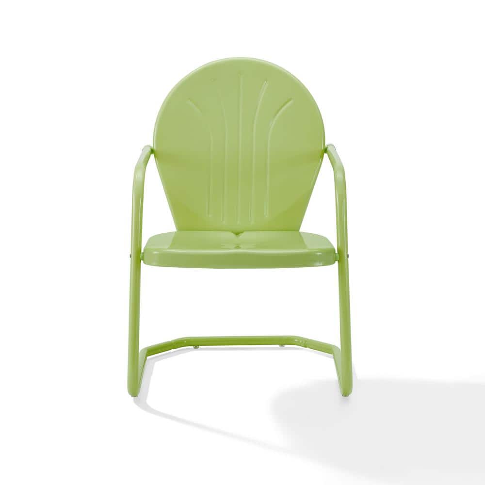Key Lime Retro Metal Outdoor Lounge Chair