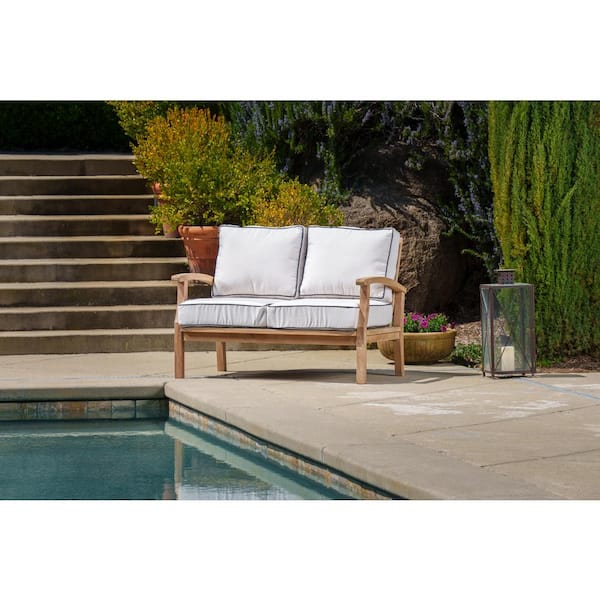 Elaina teak patio shop chair with cushion