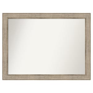 Trellis Silver 50 in. x 38 in. Custom Non-Beveled Wood Framed Bathroom Vanity Wall Mirror